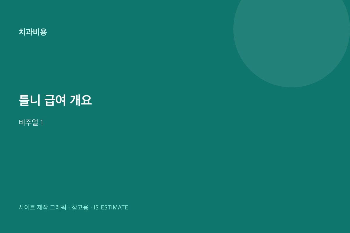 틀니 급여 대상 개요 비주얼 1