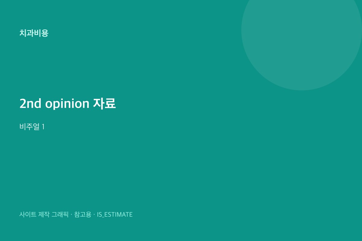 2nd opinion 받을 때 자료 준비