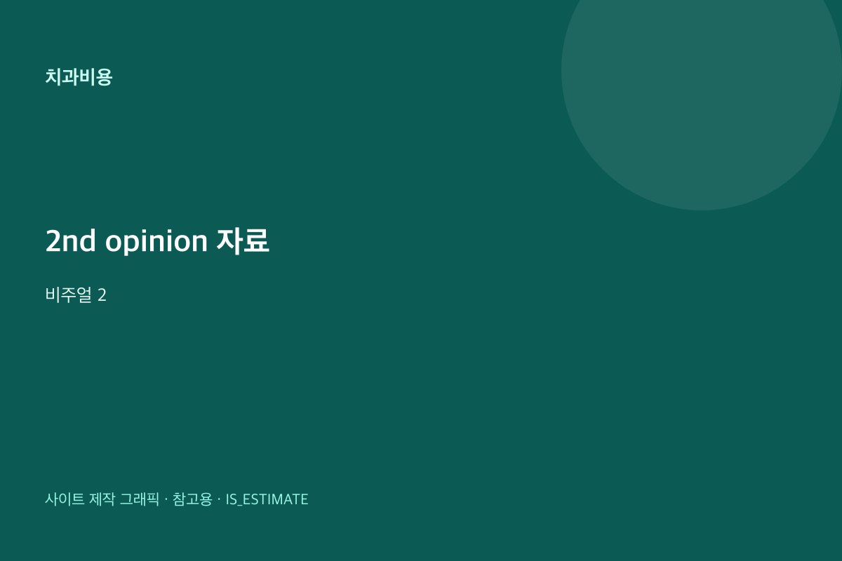 2nd opinion 받을 때 자료 준비 비주얼 2