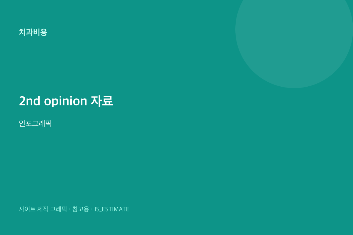 2nd opinion 받을 때 자료 준비 인포그래픽