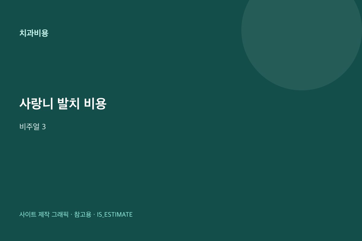 사랑니 발치 비용 | 급여·난이도 비주얼 3
